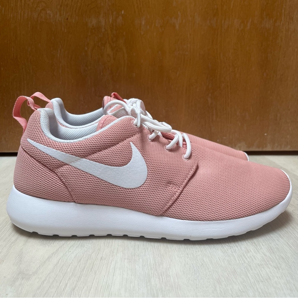 Nike Women's Rose Pink and White Sneakers